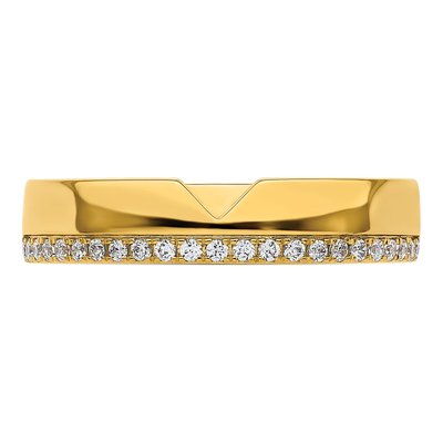 Men's 14K Yellow Gold 0.23 ct tw Diamond Wedding Band – view 5