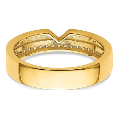Men's 14K Yellow Gold 0.23 ct tw Diamond Wedding Band – view 6