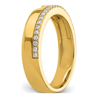 Men's 14K Yellow Gold 0.23 ct tw Diamond Wedding Band – view 7