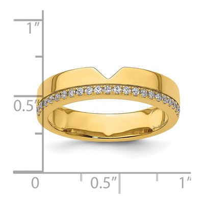 Men's 14K Yellow Gold 0.23 ct tw Diamond Wedding Band – view 8