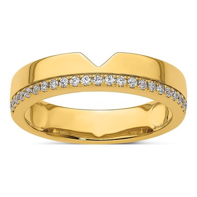 Men's 14K Yellow Gold 0.23 ct tw Diamond Wedding Band