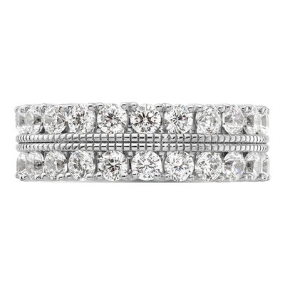14K White Gold 1 3/4 ct tw Lab-Grown Diamond Fashion Ring – view 4