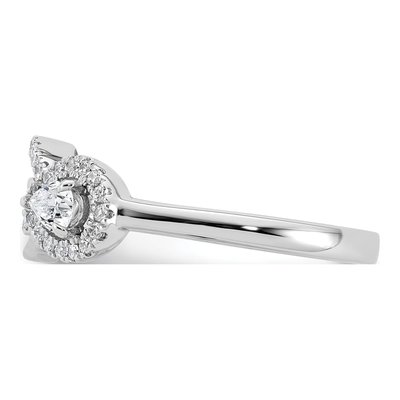 14K White Gold 1/4 ct tw Diamond Infinity Ring – view 3