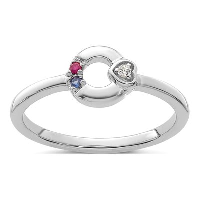 14K White Gold Wg Dia Heart Ring – view 2