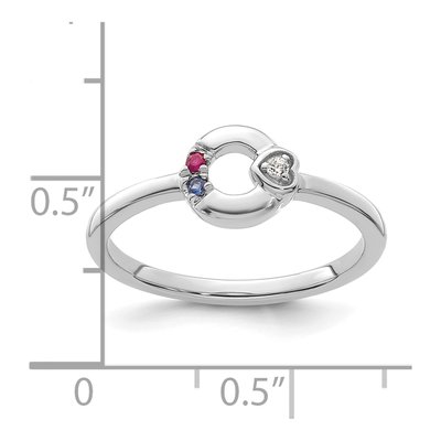14K White Gold Wg Dia Heart Ring – view 6