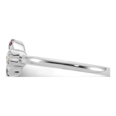 14K White Gold Wg Dia Heart Ring – view 4