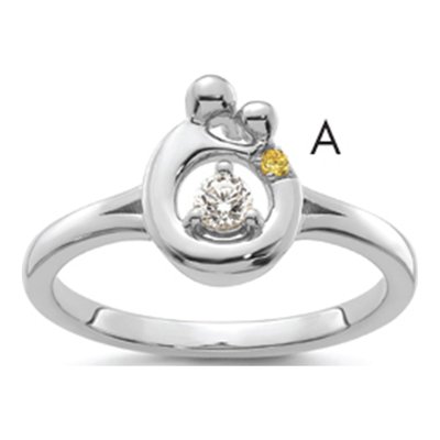 14K White Gold 1/10 ct tw Wg Diamond Ring