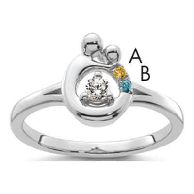 14K White Gold 1/10 ct tw Wg Diamond Ring
