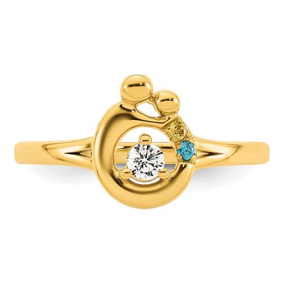 14K Yellow Gold 1/10 ct tw Diamond Ring – view 5