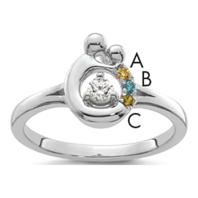 14K White Gold 1/10 ct tw Wg Diamond Ring