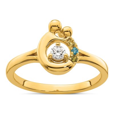 14K Yellow Gold 1/10 ct tw Diamond Ring – view 2