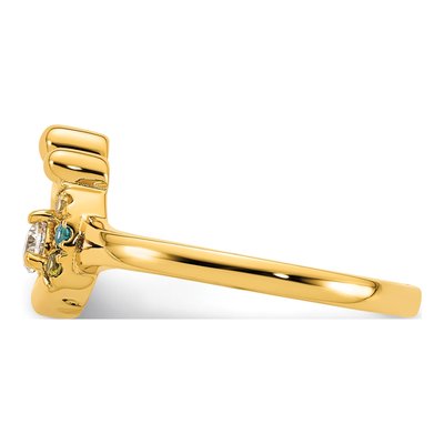 14K Yellow Gold 1/10 ct tw Diamond Ring – view 4