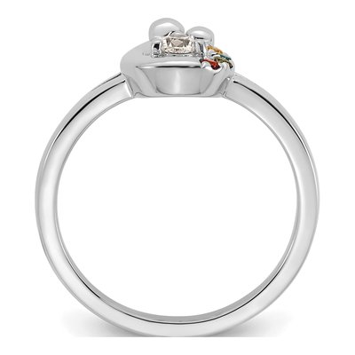 14K White Gold 1/10 ct tw Wg Diamond Ring – view 3