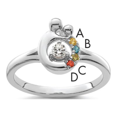 14K White Gold 1/10 ct tw Wg Diamond Ring
