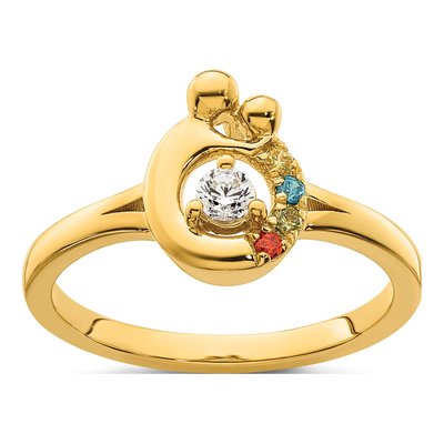 14K Yellow Gold 1/10 ct tw Diamond Ring – view 2