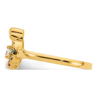 14K Yellow Gold 1/10 ct tw Diamond Ring – view 4