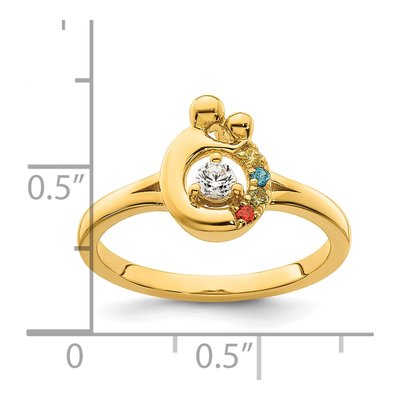 14K Yellow Gold 1/10 ct tw Diamond Ring – view 6
