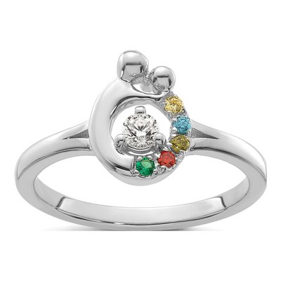 14K White Gold 1/10 ct tw Wg Diamond Ring – view 2