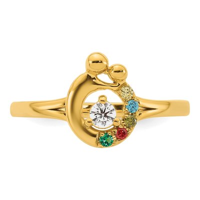 14K Yellow Gold 1/10 ct tw Diamond Ring – view 5