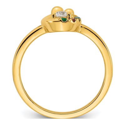 14K Yellow Gold 1/10 ct tw Diamond Ring – view 3
