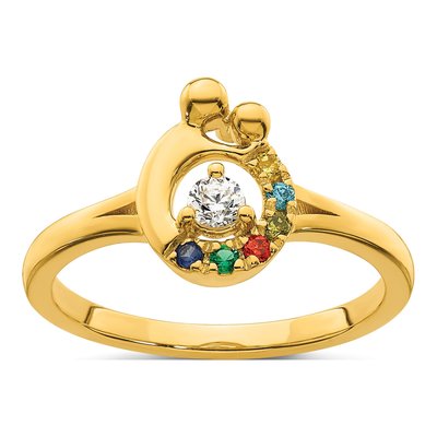 14K Yellow Gold 1/10 ct tw Diamond Ring – view 2
