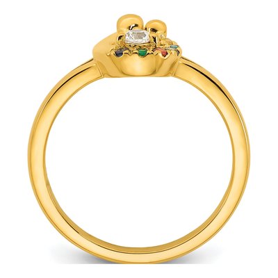 14K Yellow Gold 1/10 ct tw Diamond Ring – view 3