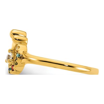14K Yellow Gold 1/10 ct tw Diamond Ring – view 4