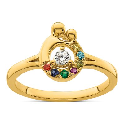 14K Yellow Gold 1/10 ct tw Diamond Ring – view 2