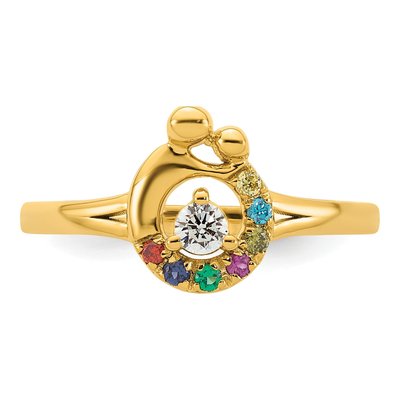14K Yellow Gold 1/10 ct tw Diamond Ring – view 5