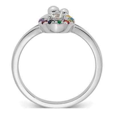 14K White Gold 1/10 ct tw Wg Diamond Ring – view 3