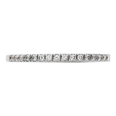 14K White Gold 1/6 ct tw Diamond Wedding Band – view 5