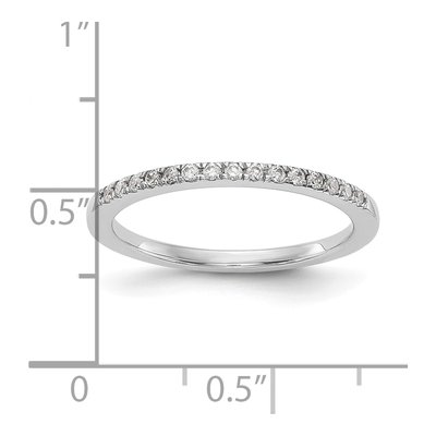 14K White Gold 1/6 ct tw Diamond Wedding Band – view 8