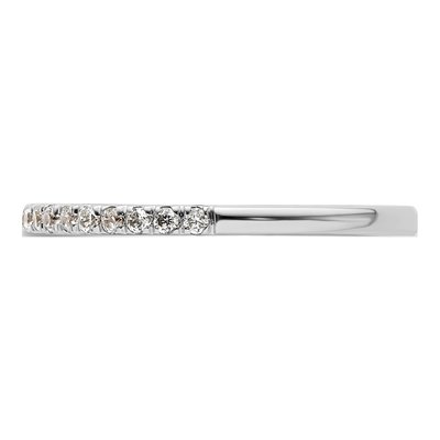 14K White Gold 1/5 ct tw Diamond Wedding Band – view 5
