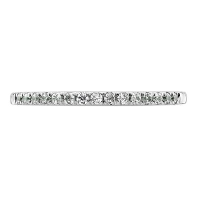 14K White Gold 1/5 ct tw Diamond Wedding Band – view 6