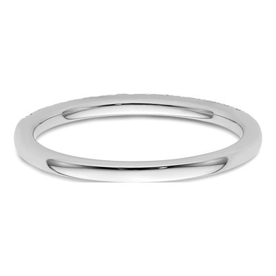 14K White Gold 1/5 ct tw Diamond Wedding Band – view 7