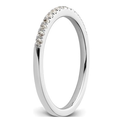 14K White Gold 1/5 ct tw Diamond Wedding Band – view 8