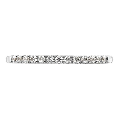 14K White Gold 1/4 ct tw Diamond Wedding Band – view 6