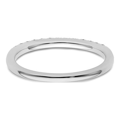 14K White Gold 1/4 ct tw Diamond Wedding Band – view 7