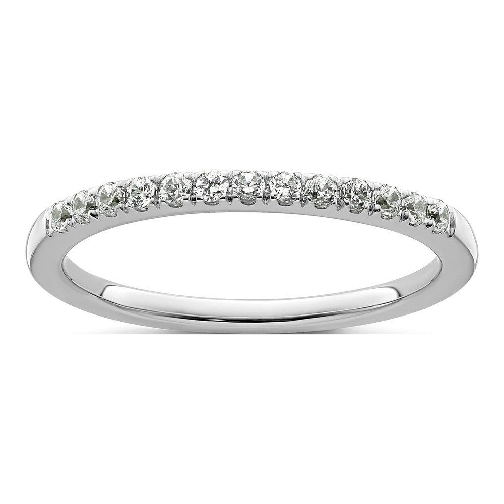 14K White Gold 1/4 ct tw Diamond Wedding Band
