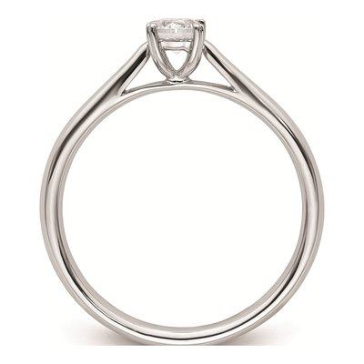 14K White Gold Solitaire Engagement Ring Mounting – view 3