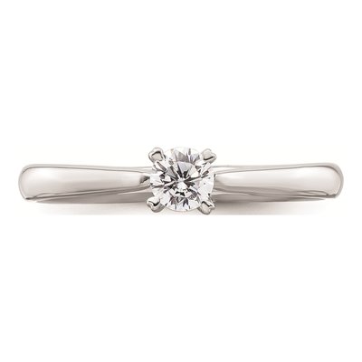 14K White Gold Solitaire Engagement Ring Mounting – view 6