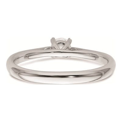 14K White Gold Solitaire Engagement Ring Mounting – view 7
