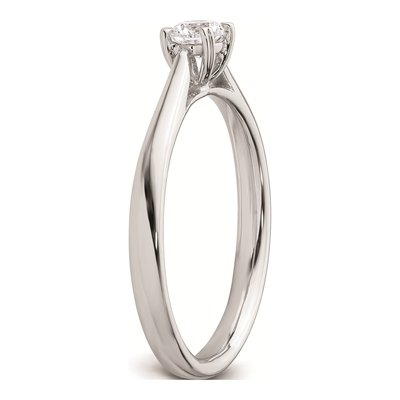 14K White Gold Solitaire Engagement Ring Mounting – view 8