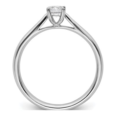 14K White Gold 1/4 ct tw Lab-Grown Diamond Round Solitaire Engagement Ring – view 3