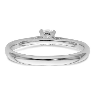 14K White Gold 1/4 ct tw Lab-Grown Diamond Round Solitaire Engagement Ring – view 8