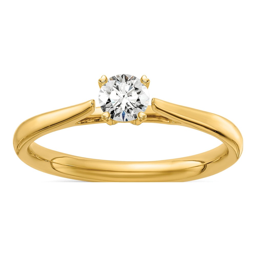 14K Yellow Gold 0.25 ct Lab Grown Diamond Ring