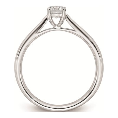 14K White Gold 4-Prong Engagement Ring Mounting – view 3