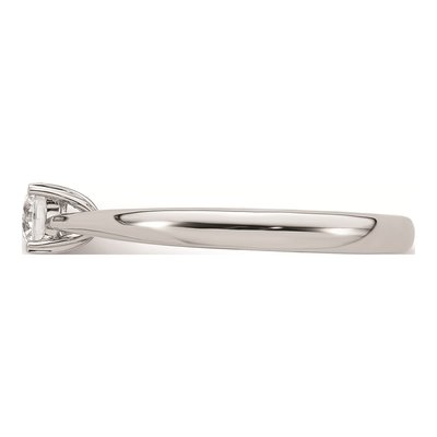 14K White Gold 4-Prong Engagement Ring Mounting – view 5