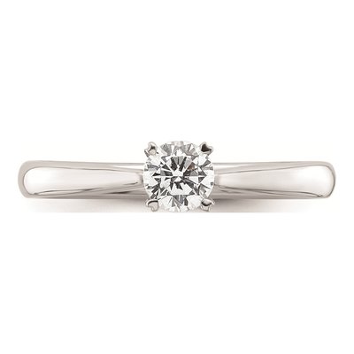 14K White Gold 4-Prong Engagement Ring Mounting – view 6