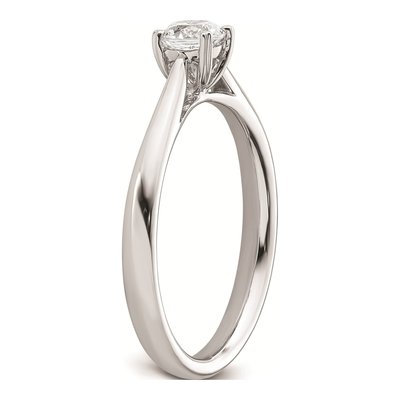 14K White Gold 4-Prong Engagement Ring Mounting – view 8